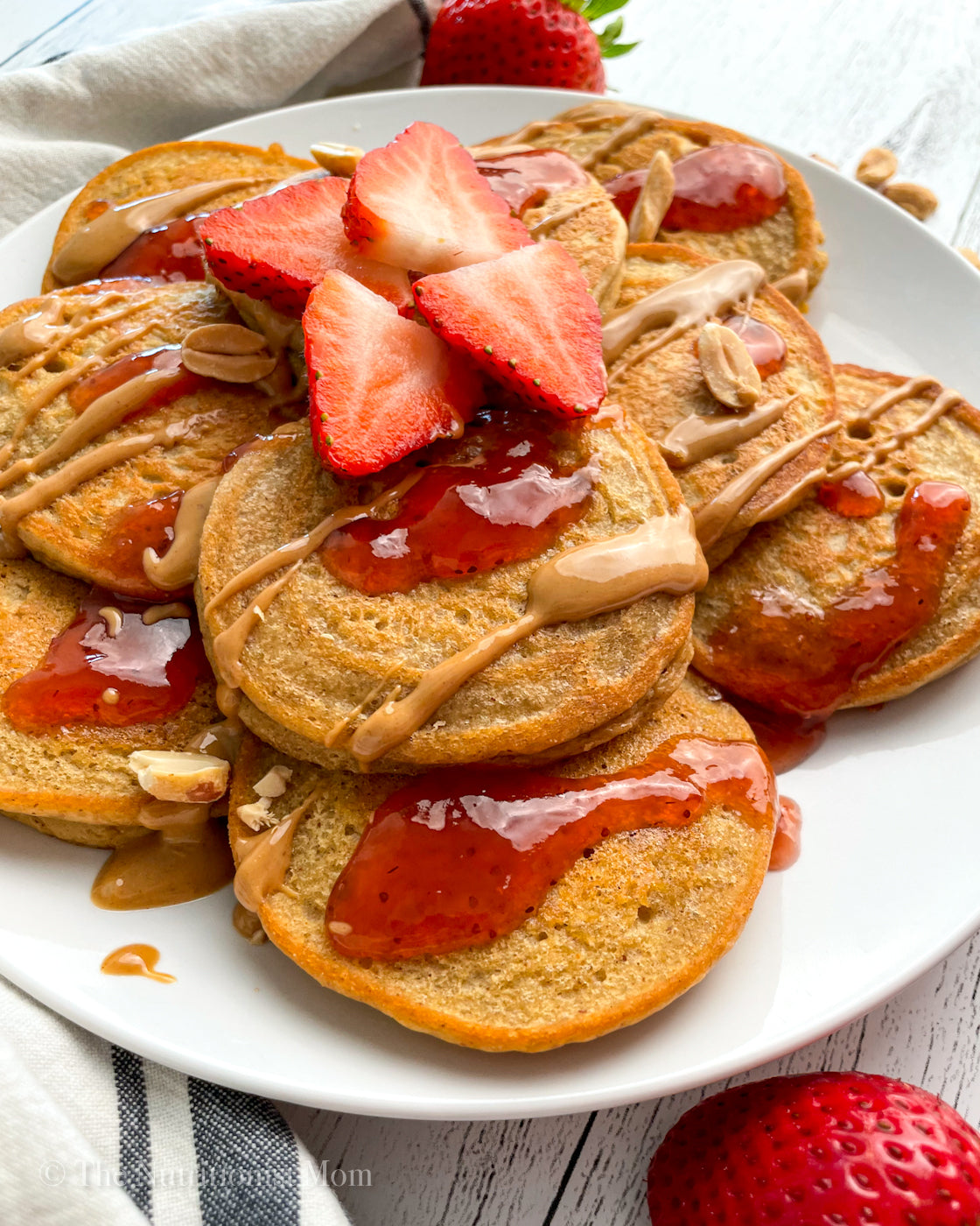 PB&J Protein Pancakes (Gluten Free, Dairy Free)