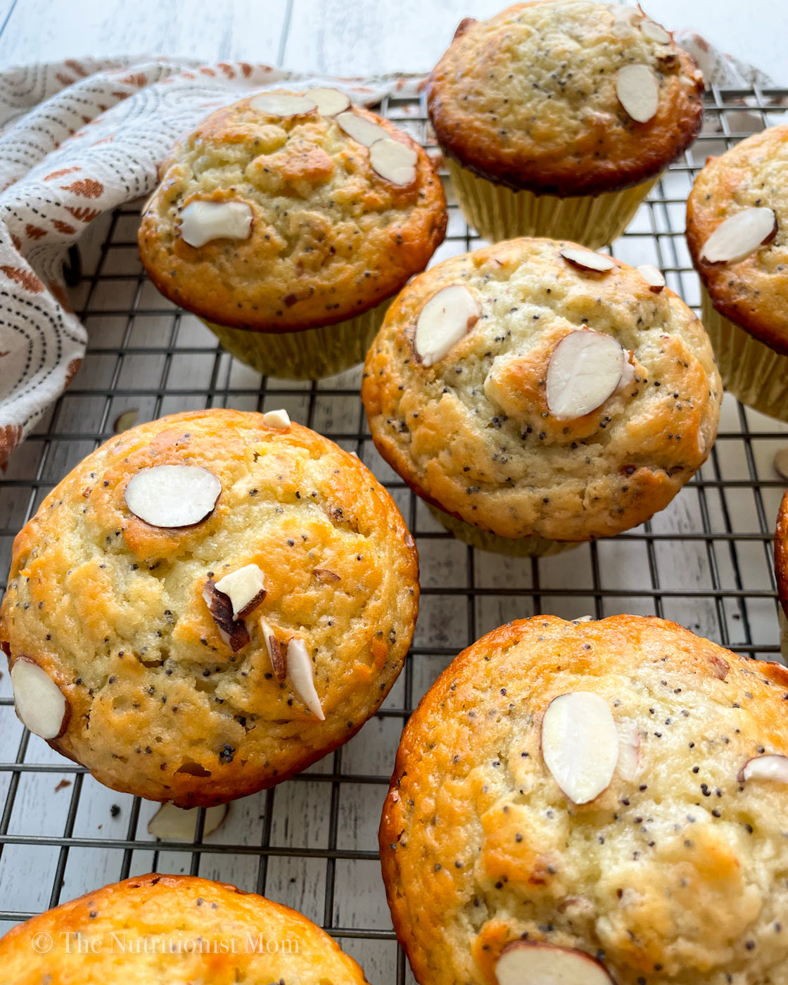 Almond Poppyseed Protein Muffins