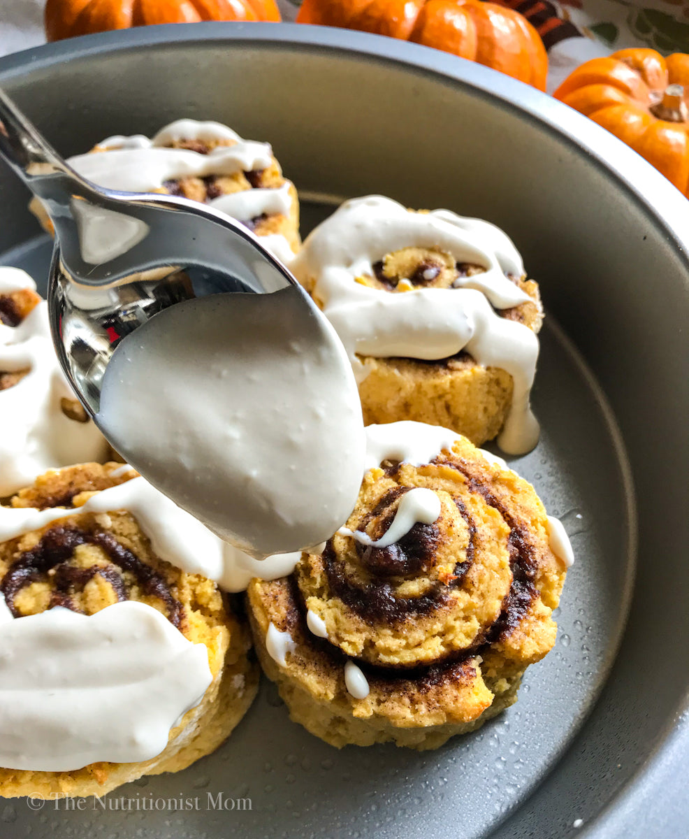 Pumpkin Protein Cinnamon Rolls