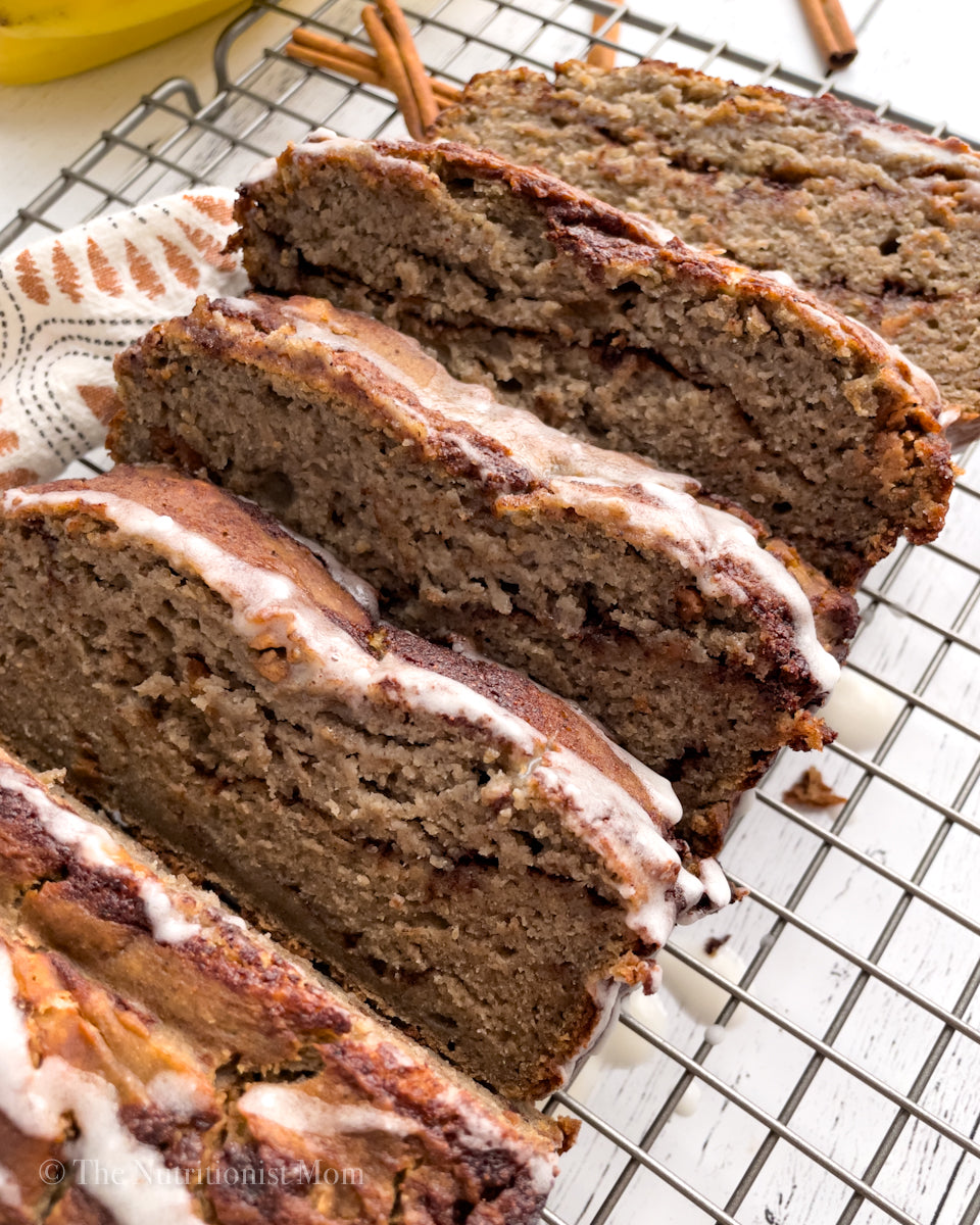 Cinnamon Swirl Protein Banana Bread