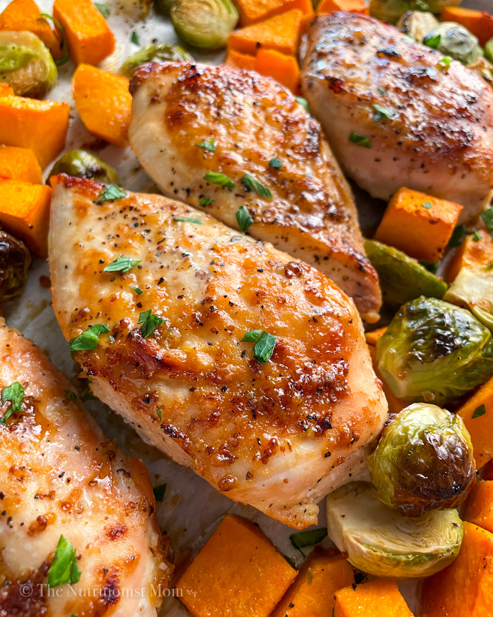 Honey Mustard Chicken Sheet Pan Dinner