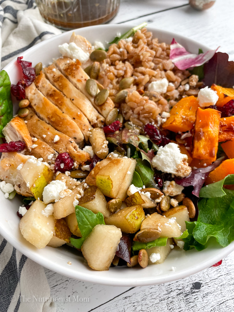 Chicken Butternut Pear & Goat Cheese Salad