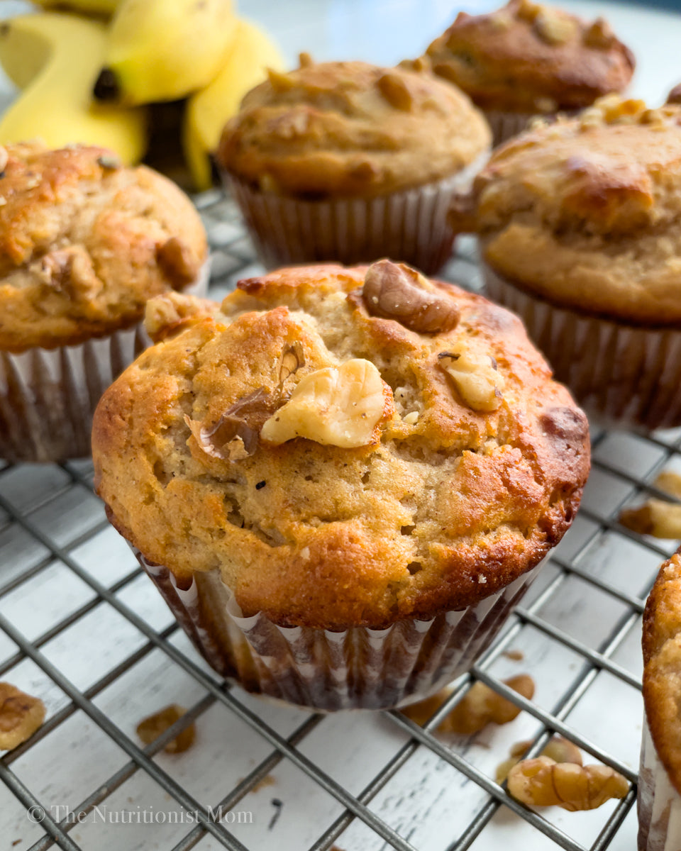 Banana Nut Collagen Protein Muffins (Gluten Free)