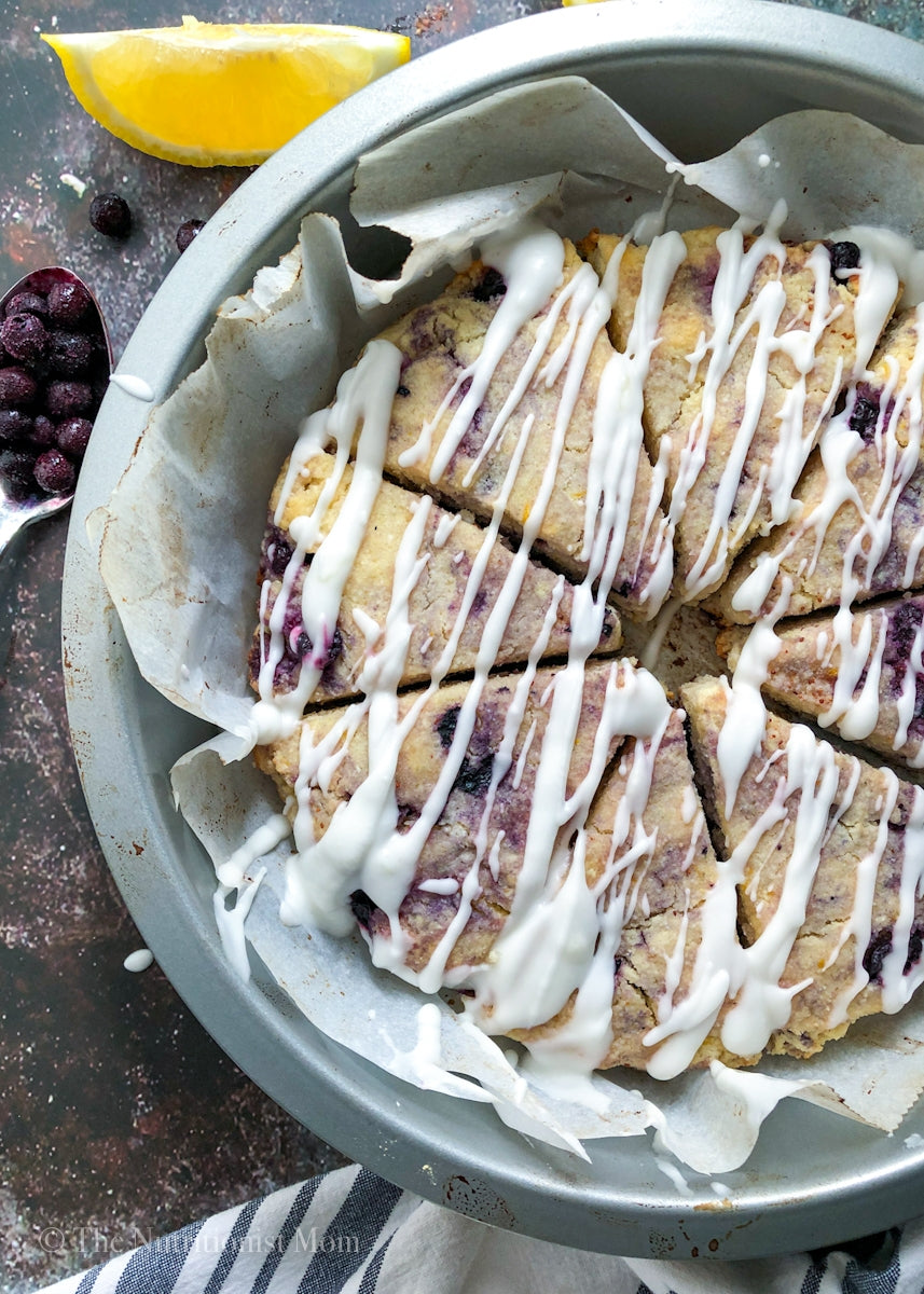 BLUEBERRY LEMON PROTEIN SCONES