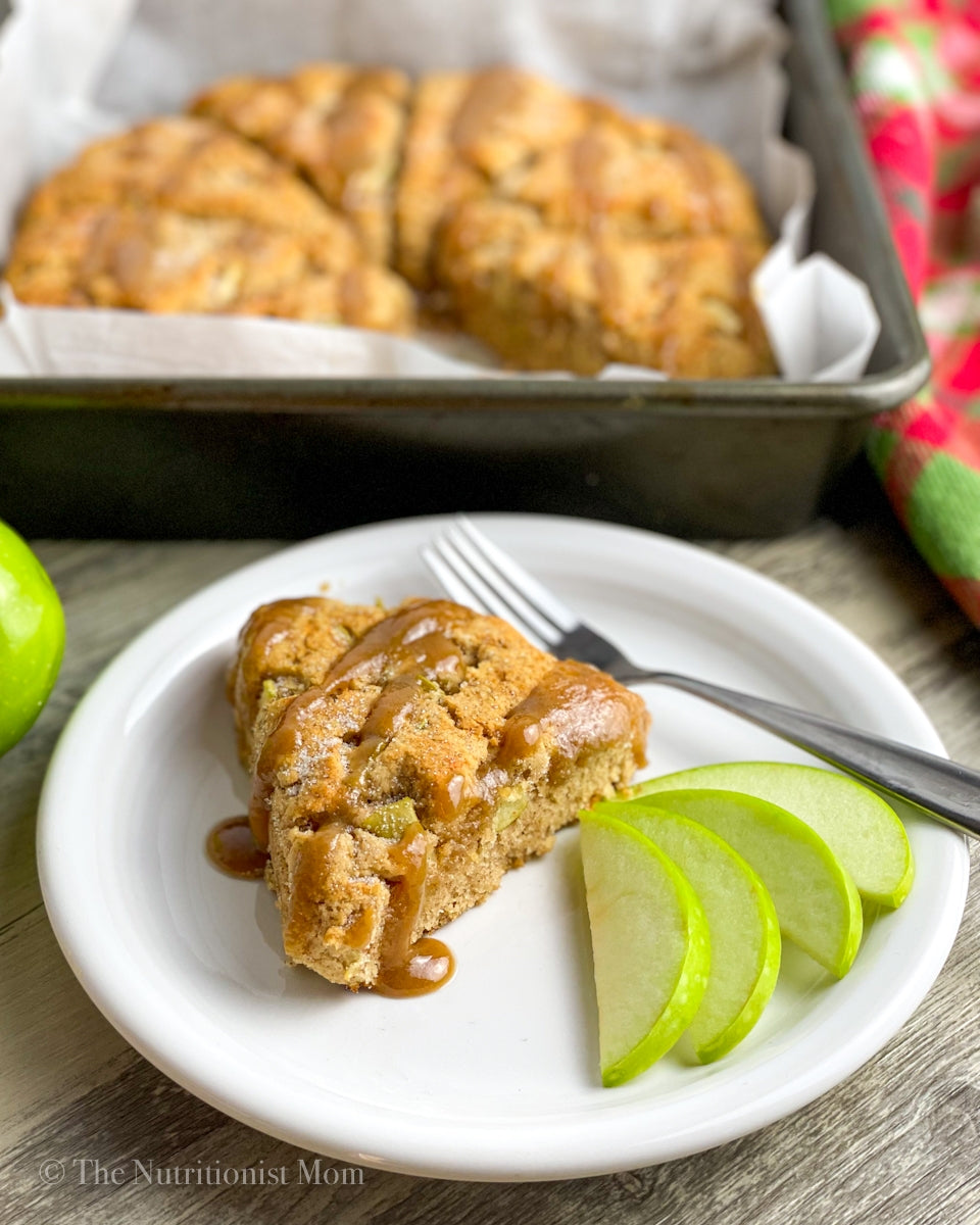APPLE CARAMEL PROTEIN SCONES