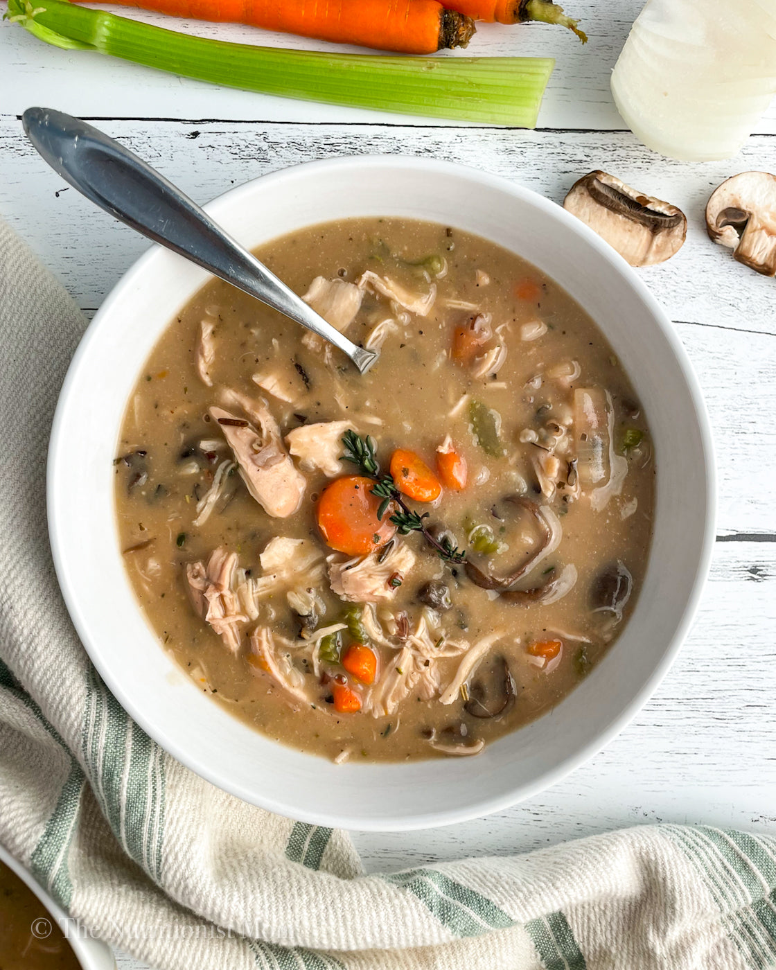 CHICKEN WILD RICE SOUP (DAIRY FREE)