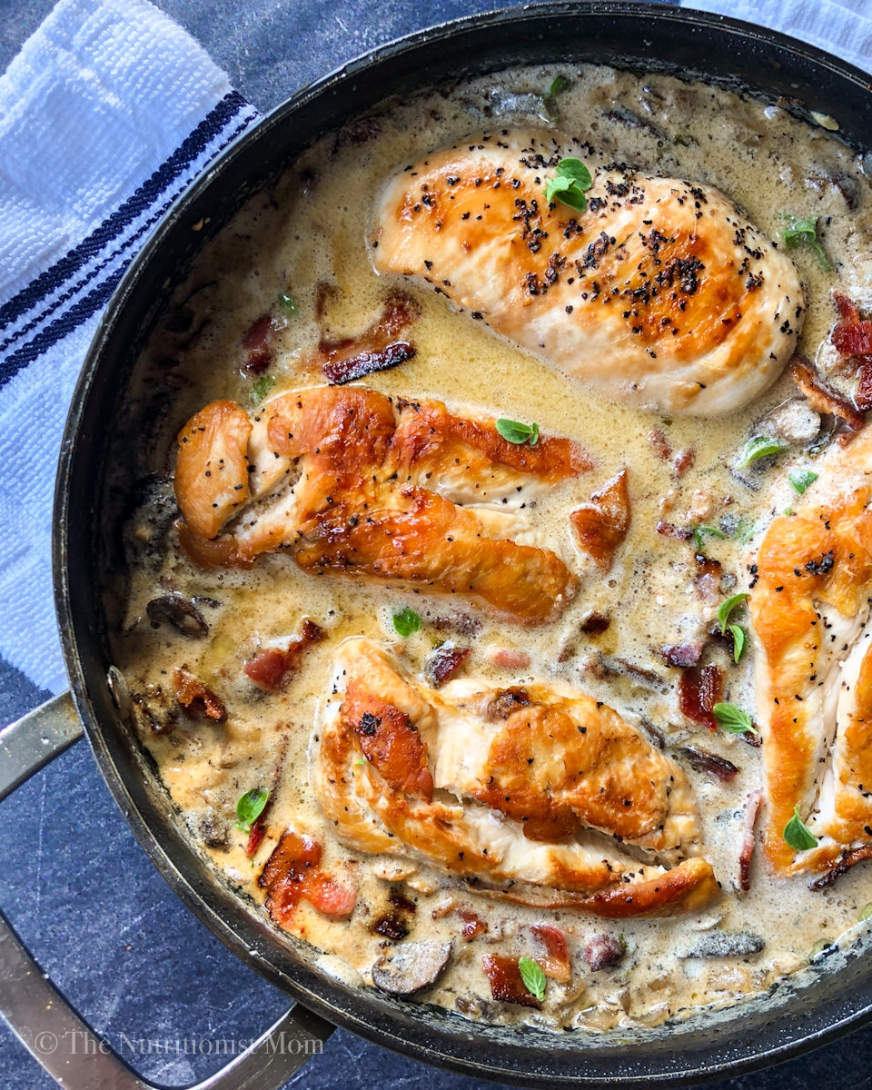 CREAMY PARMESAN BACON CHICKEN (KETO)