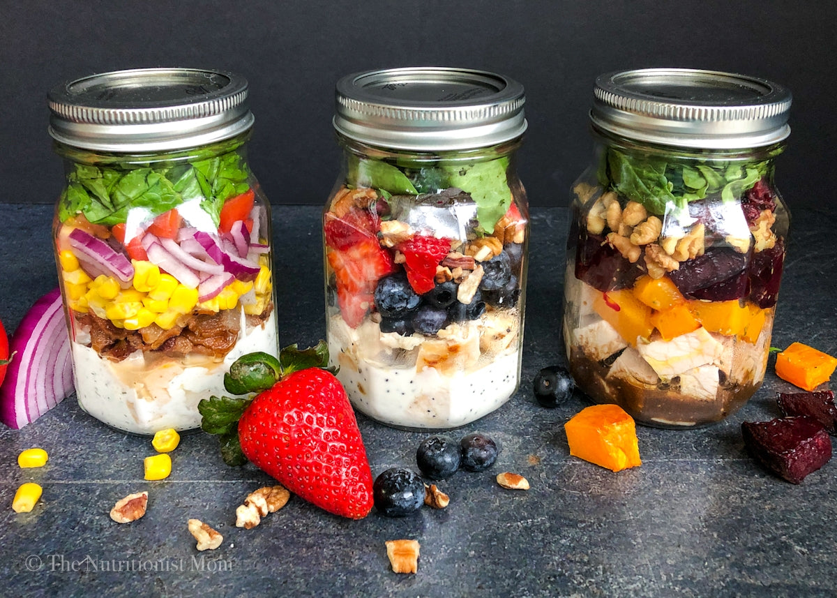 MASON JAR SALADS 3 WAYS