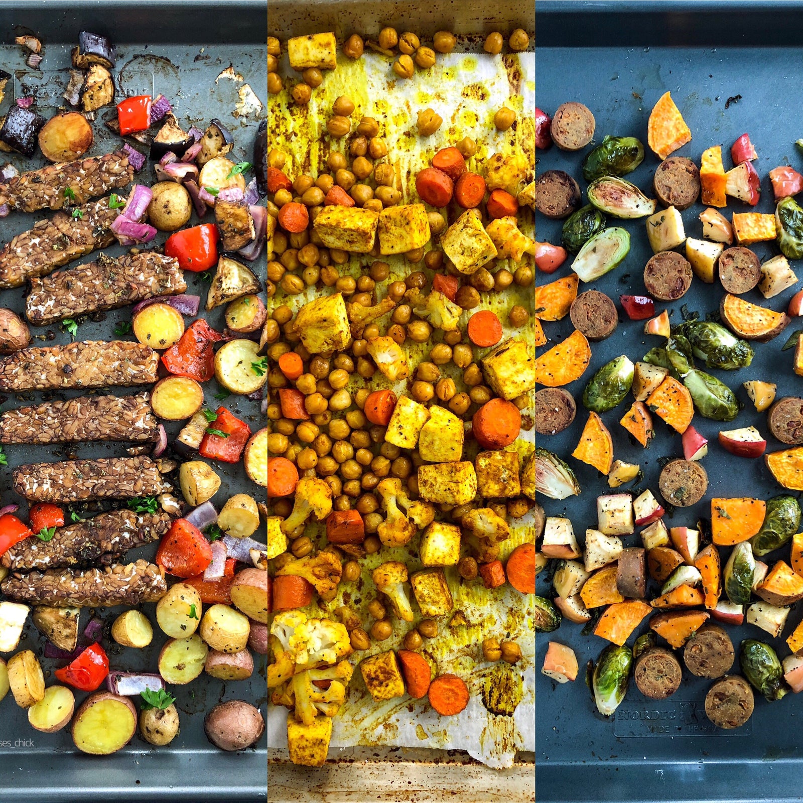 VEGAN SHEET PAN DINNERS 3 WAYS