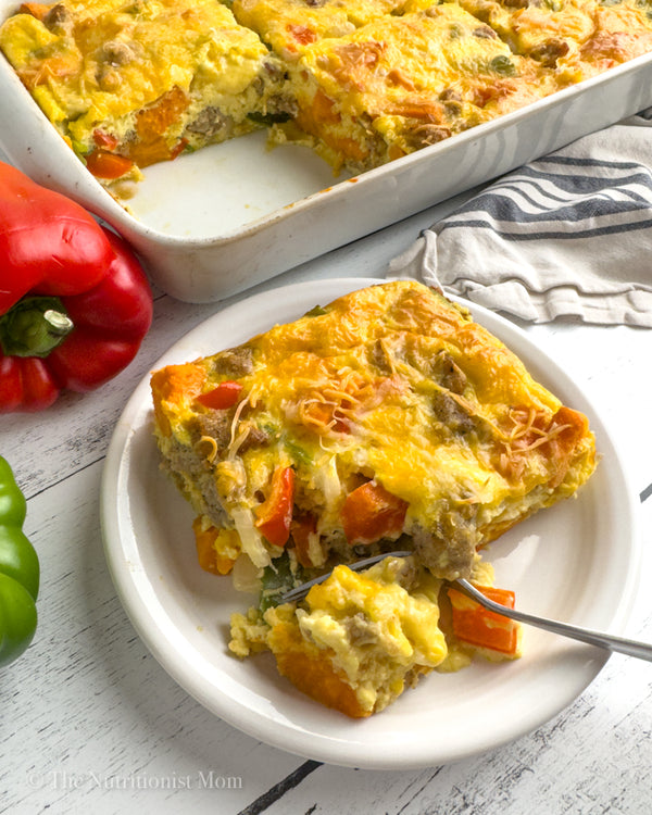 HEALTHY EGG & SAUSAGE CASSEROLE