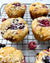 BERRY COCONUT PROTEIN MUFFINS