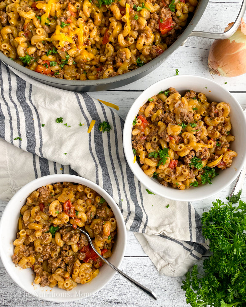 HEALTHY HAMBURGER HELPER - Nutritionist Mom