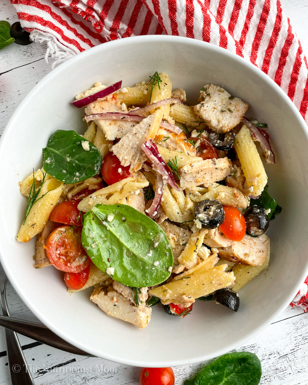 ITALIAN CHICKEN PASTA SALAD (GLUTEN FREE) Nutritionist Mom