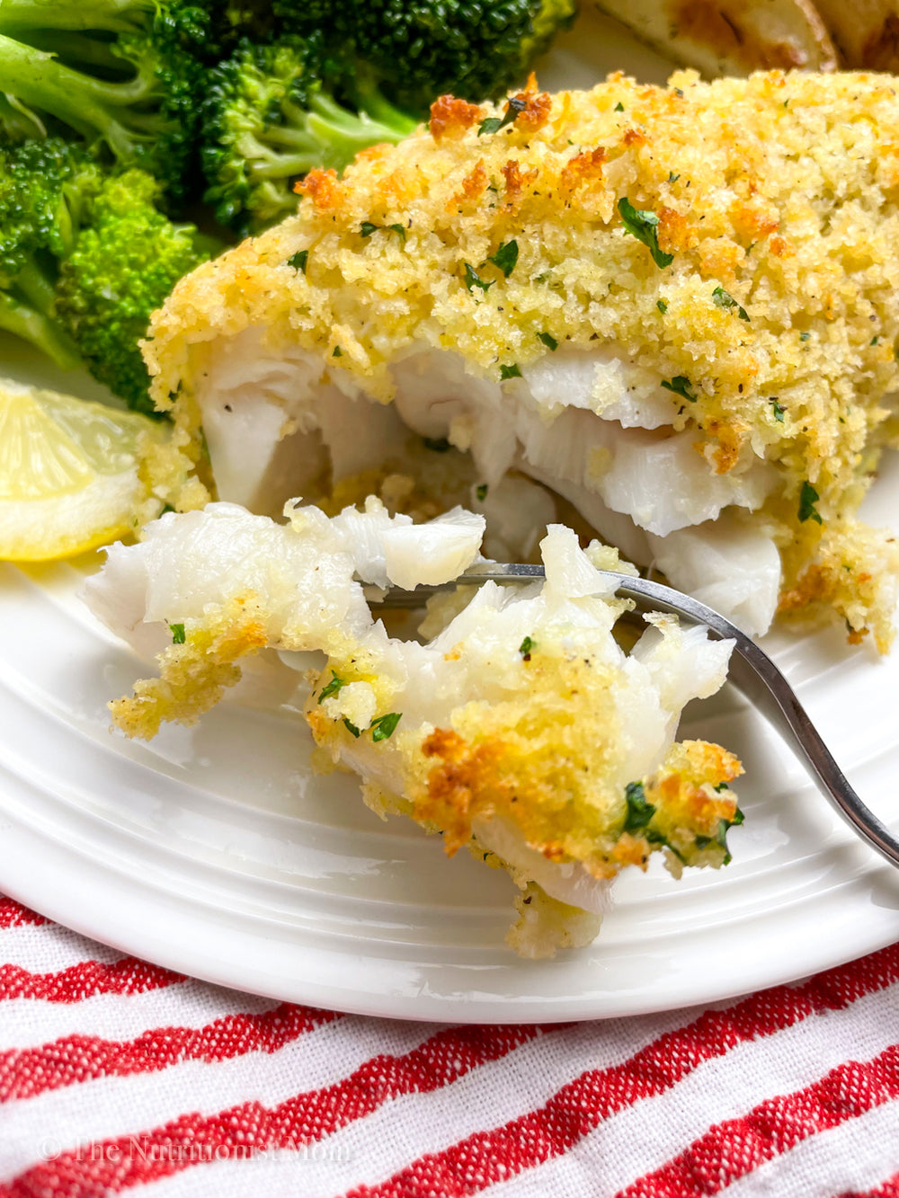 LEMON CRUSTED COD DINNER - Nutritionist Mom