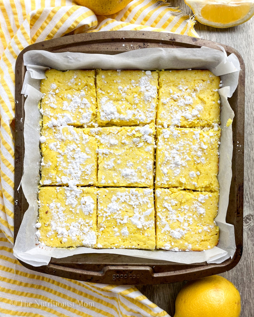 PROTEIN LEMON BARS Nutritionist Mom